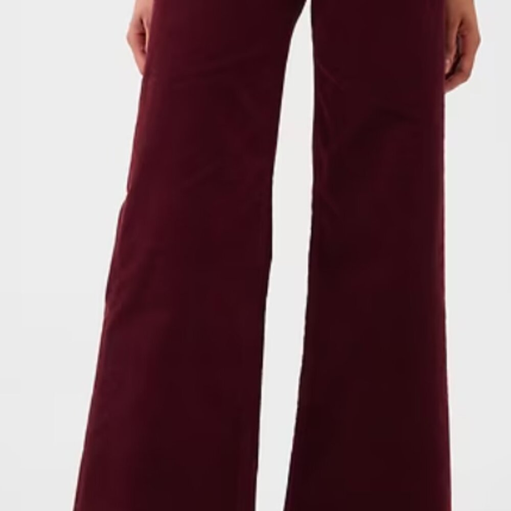 High Rise Corduroy Stride Wide-Leg Pants - Picture 2 of 6